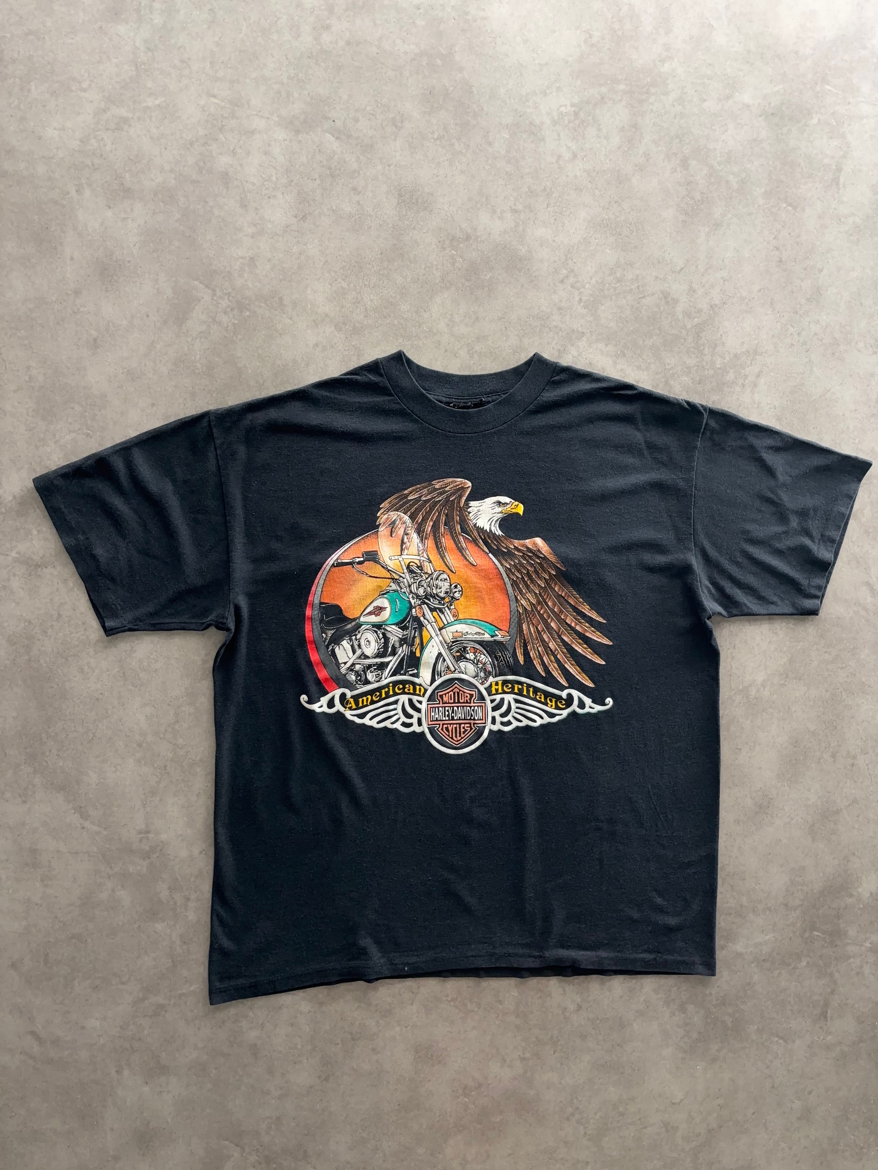 Harley Davidson Vintage T Shirt Single Stitch - 9/10 — Eccellente - Fabricsonder