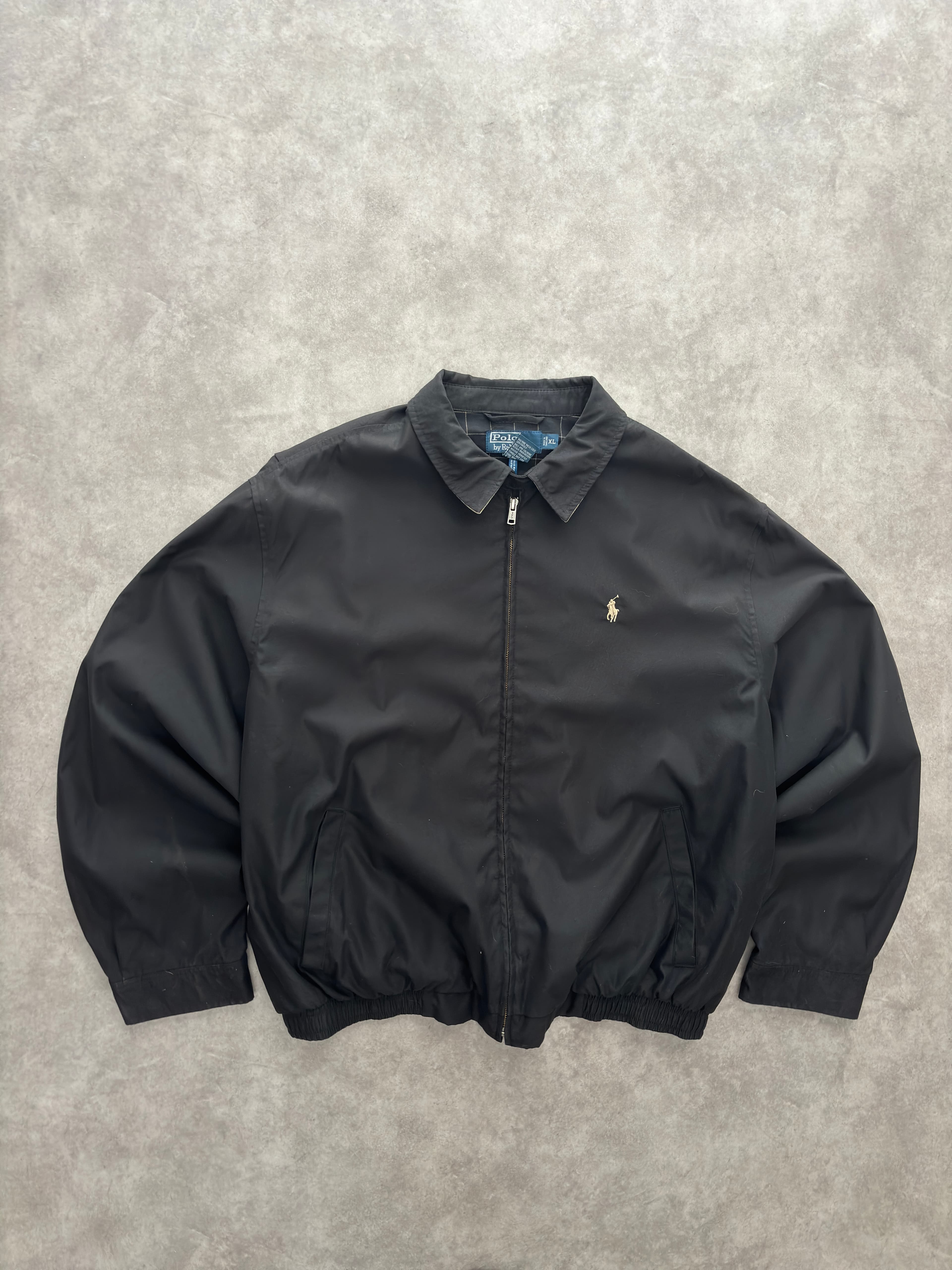 Ralph Lauren Vintage Ralph Lauren Harrington Jacket Black Size XL - Excellent - XL - Fabricsonder