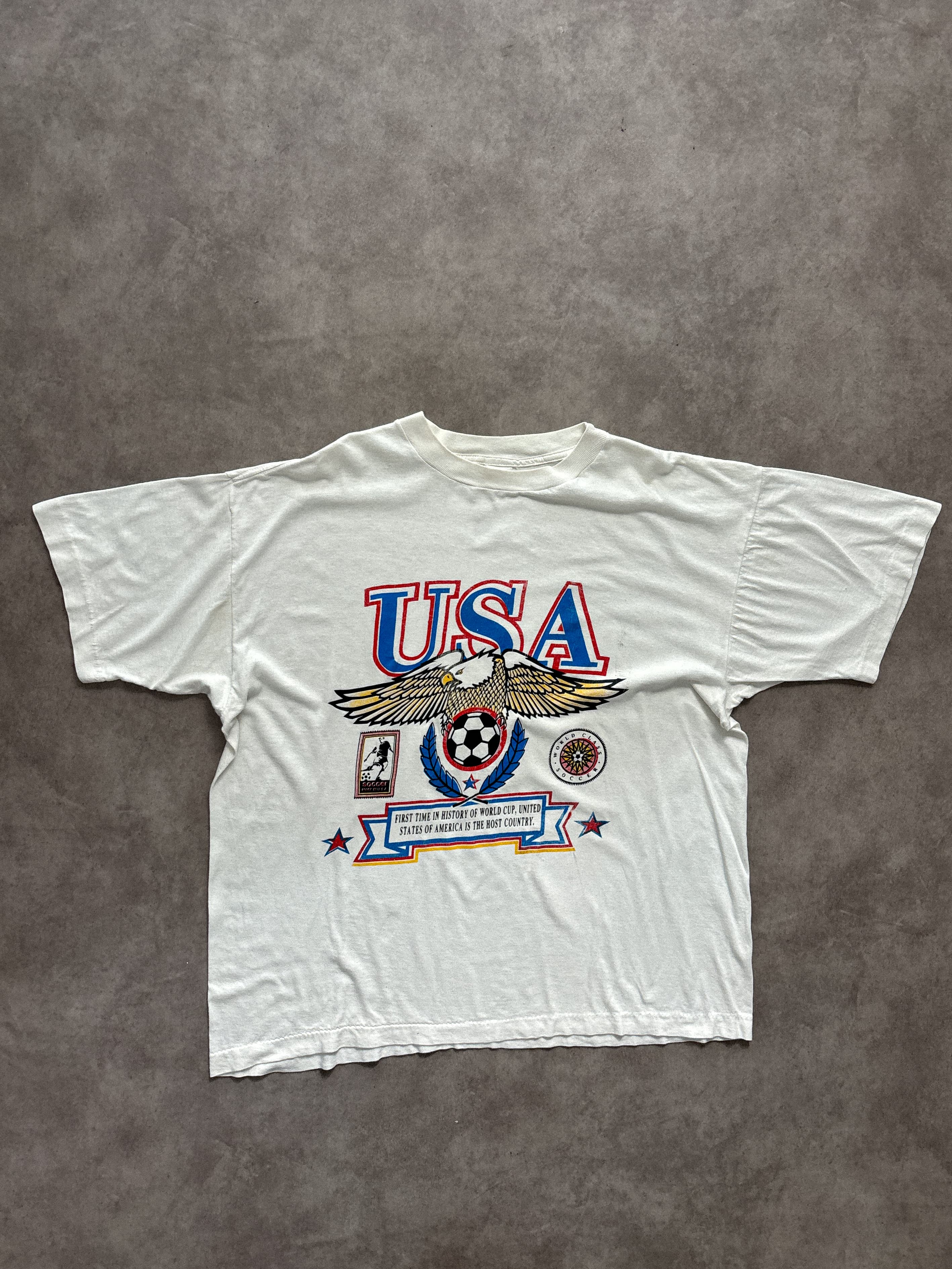 World Cup Vintage T Shirt Single Stitch World Cup 1994 - Fair - L - Fabricsonder